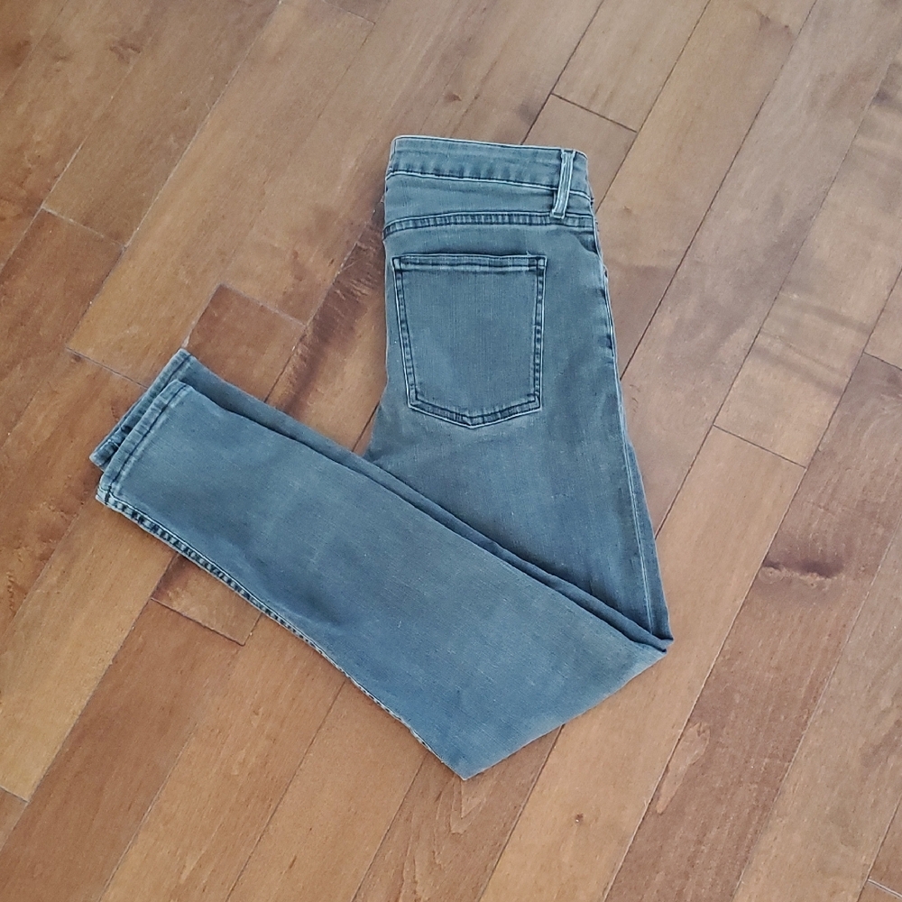 Acne Studios Washed Black Mid Waist Skinny Jeans